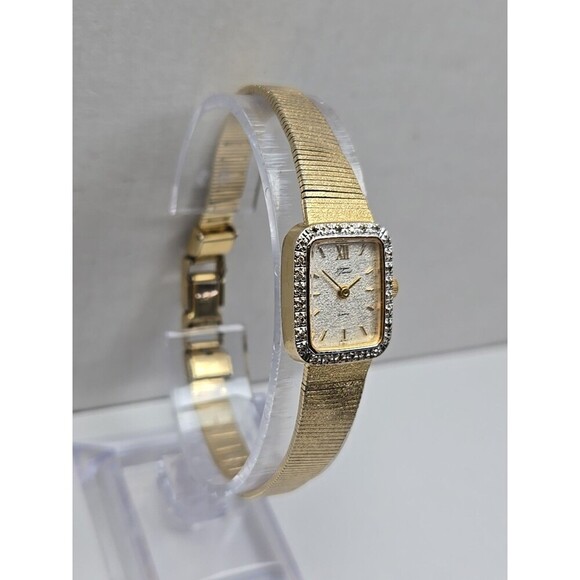 Jacques Prevard Nicolet Womens Vintage Quartz Diamond Bezel Watch New Battery main image 7